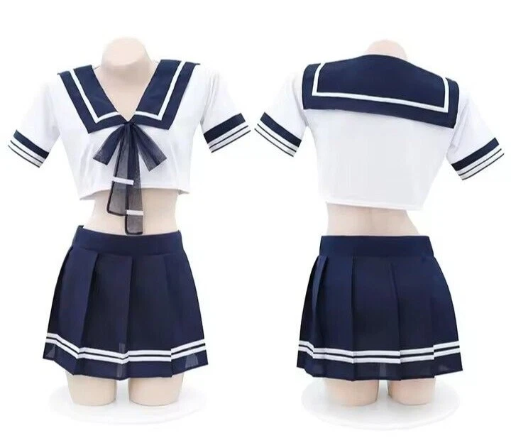 Damas Travieso Sexy Escuela Niña Uniforme Disfraz Lencería Juegos con disfraces Fiesta Foto 4 de 4