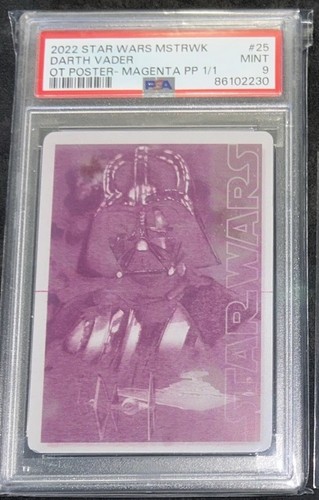 Topps Star Wars Masterwork 1/1 Darth Vader Printing Plate Card Collectible Rare - Picture 2 of 22