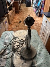 Vintage 1950's DuKane Model 7C40 Microphone Art Deco With Base  Cord