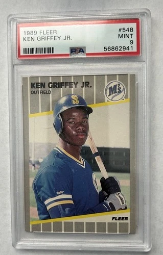 1989 Fleer Ken Griffey Jr #548 Psa 9