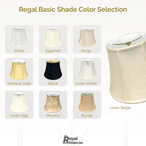 Royal Designs Modified Bell Lamp Shade, White, 10 x 16 x 12.5 - 第 5/9 張圖片