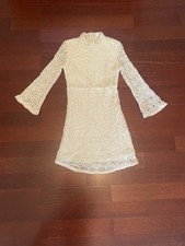 Urban Outfitters Cooperative Lace Crocheted Boho Dress with Bell Sleeves Size 0