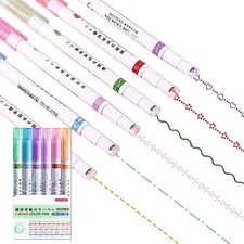 Alvika - The Gift Shop - Roller Curve 1 Count Pack of 6 , Multicolor