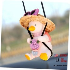 Rear View Mirror Hanging Accessories of Swinging Duck car hanging duck rose