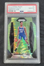 PSA 10 Markelle Fultz 2017-18 Panini Prizm Green Pulsar #12/25 Rookie RC  POP 1
