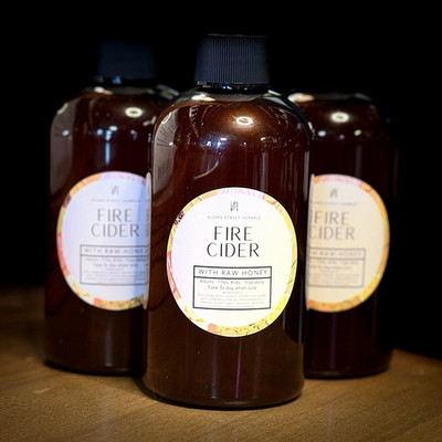 Alamo Street Herbals Fire Cider Apple Cider Vinegar Tonic w/ Raw Honey 16oz 3pk