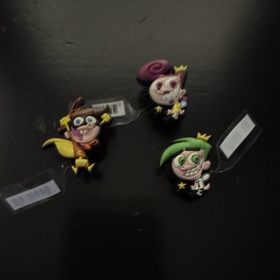 The Fairly OddParents cartoon shoe charms Timmy Turner Cosmo Wanda set