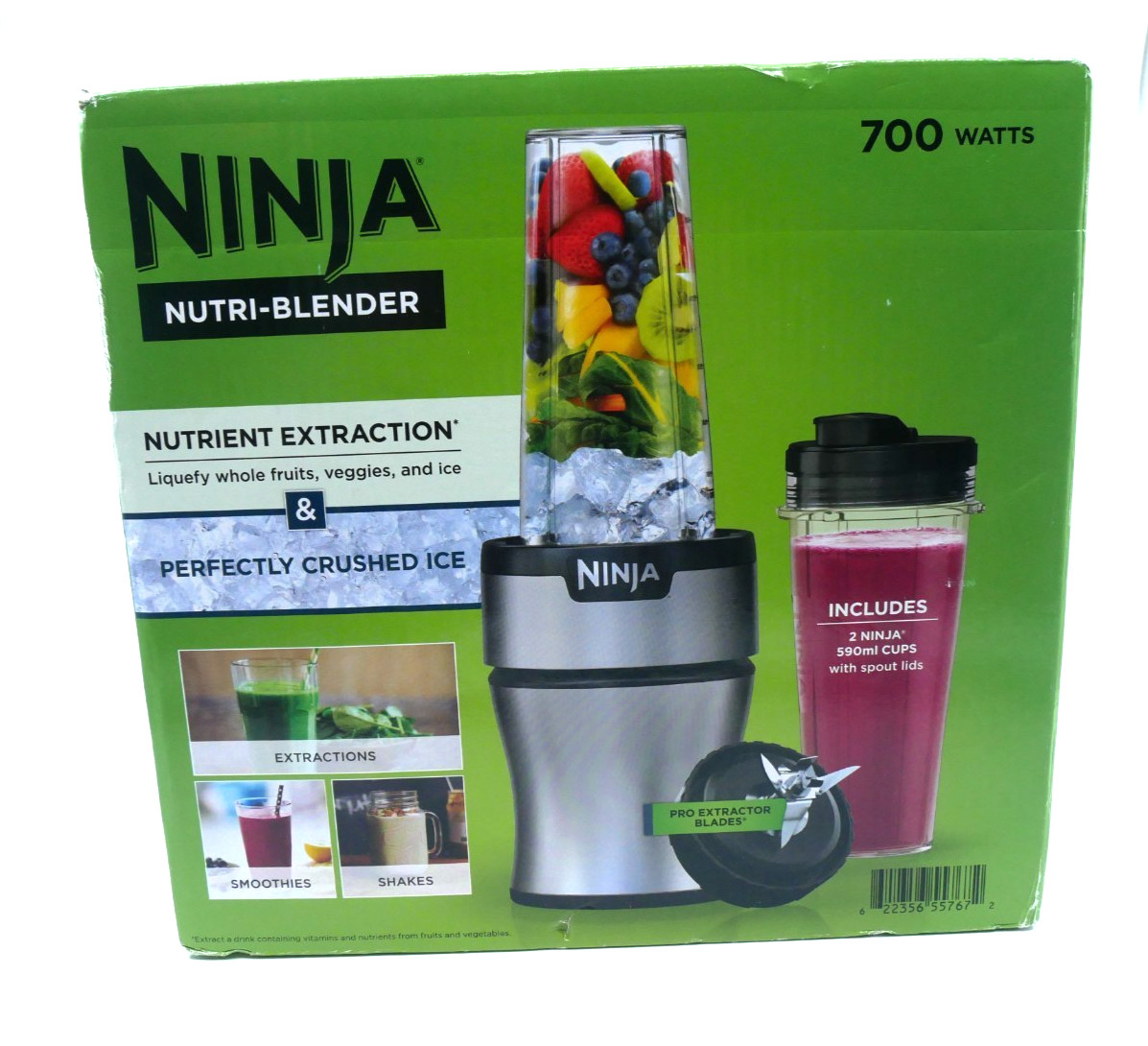 Ninja&reg; Nutri-Blender 700-Watt Personal Blender, (2) 20 oz D