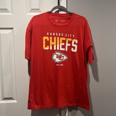Kansas City Chiefs Shirt Adult XL Red NFL Team Apparel Football Tee