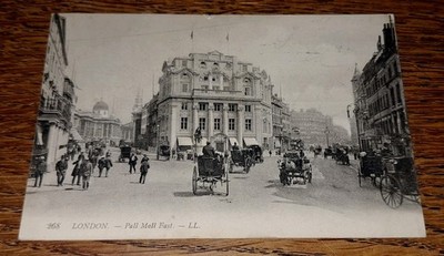 White Star Line Oceanic House London West End Büro Postkarte verschickt 1909