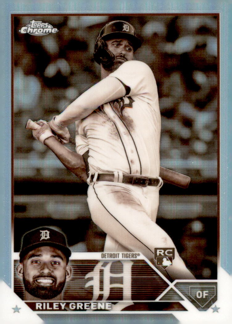 2023 Topps Chrome #182 Riley Greene Sepia Refractors