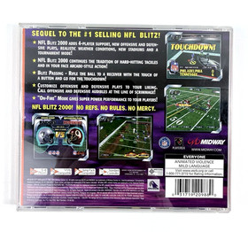 NFL Blitz 2000 (Sega Dreamcast, 1999) Game Case Manual Registration - Tested