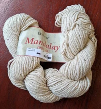 Destash: Reynolds Mandalay Silk Yarn Natural/Undyed 50g