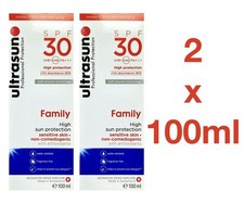 Ultrasun Family SPF30 Sun Lotion /Cream For Sensitive Skin – 2 x 100ml