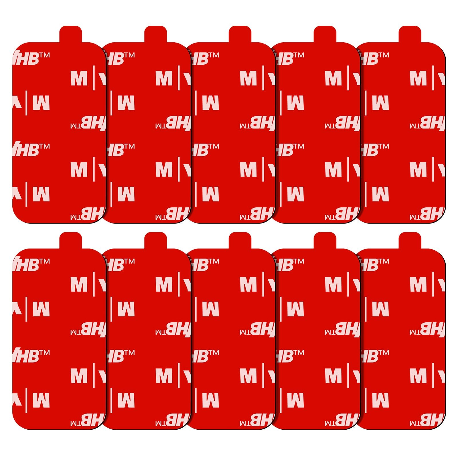 Double Sided Sticky Pads, 10Pcs Adhesive Pads Heavy Duty, Dash 50*25mm, Black - Image 4