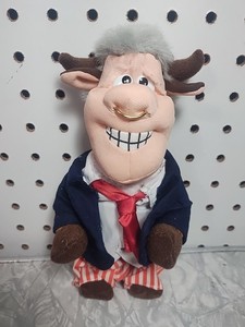 Meanies Bull Clinton Infamous Series Meanie Babies Idea Factory 1998 Plush NWT
