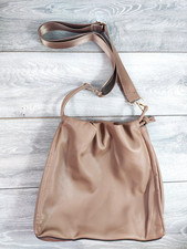 NEW Accessorize Crossbody / Shoulder Bag in Tan Brown Pebbled , Detachable Strap