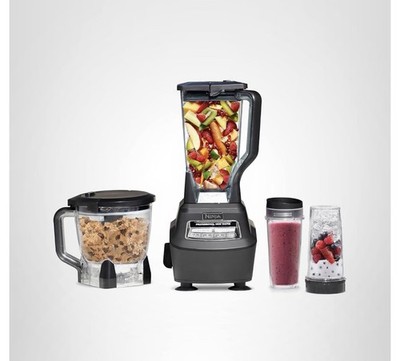 Ninja Kitchen System BL770 Blender Food Processor 1500W 72oz Pitcher