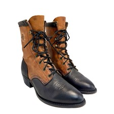 Vintage Women s Abilene Granny Packer Boots 7.5M USA Made
