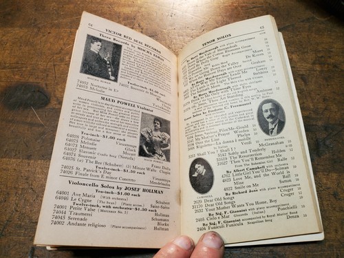 Catalogo dischi Victor Victrola gennaio 1908 copertina litografia primi colori - Foto 9 di 12