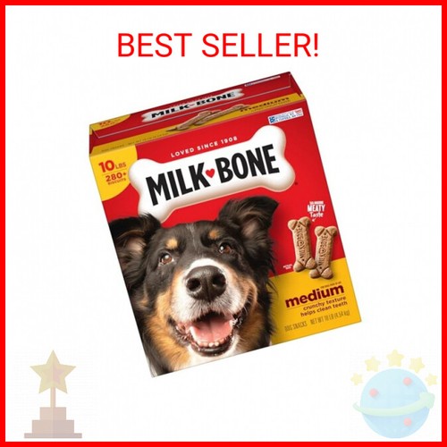MilkBone Original Dog Treats for Medium Dogs, 10 Pound, Crunchy