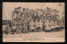Children's Institute of Father Salerno / Sassano Romanelli 1920 Postcard