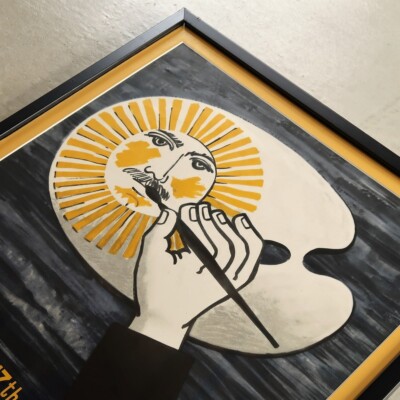 Vintage Fornasetti Lithograph Exhibition Poster 1959 London Offset