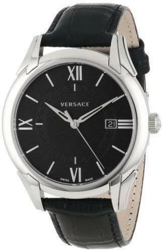 Versace Orologio Uomo VFI010013 Apollo Casual Acciaio Inox con Cinturino in Pelle