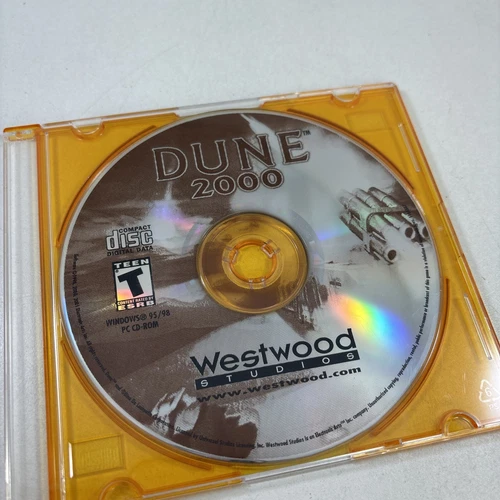 1998 Dune 2000 Westwood Studios PC Windows 95 98 CD Game Disc Only 2001
