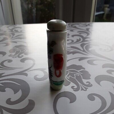 Buy ORIENTAL CHINESE PORCELAIN HAND PAINTED WITH BIRDS SNUFF BOTTLE