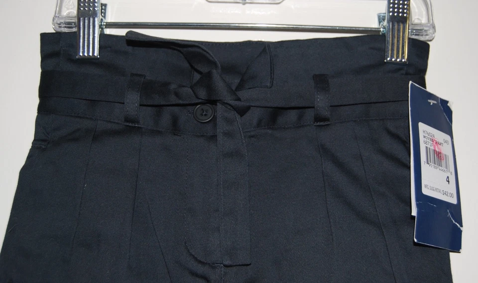 Новый с Ярлыками Hartstrings девочек черный высокая талия платье брюки с ремнем и бантом sz 4 5 6 X - Изображение 2 из 4