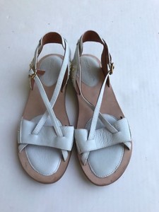gentle souls white sandals
