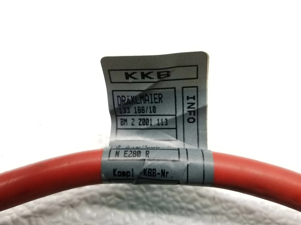 01 02 03 04 05 BMW E46 325xi POSITIVO CABLE BATERÍA CORTE OEM Foto 3 de 4