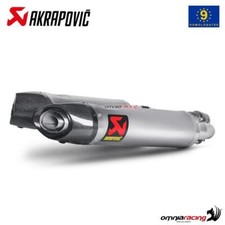 Terminali scarico Akrapovic omologati titanio Aprilia SL750 Shiver 2010-2016
