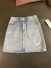 Light Blue jean skirt size 14 Girl. Adjustable Waist