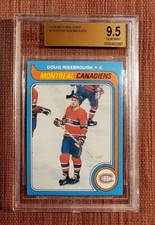 1979 O-Pee-Chee #13 Doug Risebrough Canadiens Hockey Card BVG 9.5 Gem Mint Pop 1