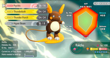Pokemon Let's Go Pikachu/Eevee 6IV Max AV Shiny Alolan Raichu
