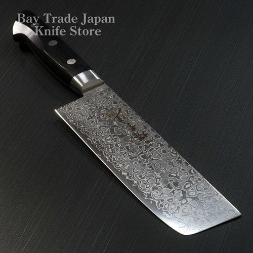 Japanese Sakai Takayuki 45 Layer Mirror Damascus Nakiri Knife 160mm Japan - Picture 2 of 10