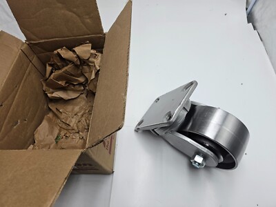 Hamilton Swivel King Pinless Plate Caster Steel Heavy Duty 6'' x 5.5'' x 7-1/4''