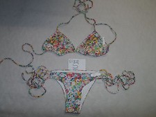 Rachel Pally bikini Top  Bottom Printed Multicolor size S-NWOT