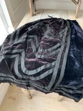 Antique Velvet Skirt French Victorian Garment for use of fabric or repair