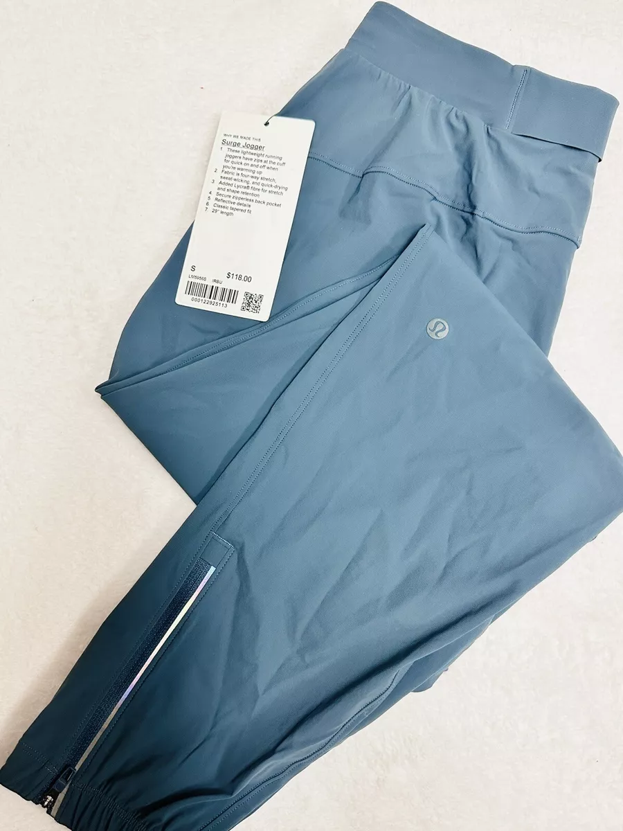 Lululemon Surge 29 Jogger M5398S Zip Reflective Ankles $118 Iron