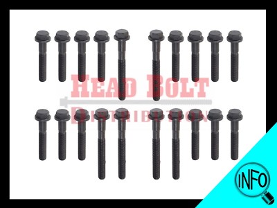 Fit Land Rover 40D 42D 46D V8 Engine Cylinder Head Bolt Set Full Kit 20 pieces