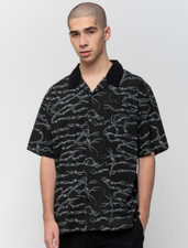 SANTA CRUZ - Barbed Wire Shirt - Short Sleeve - Large / SCS Skateboard Co' BLACK