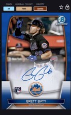 [DIGITAL CARD] TOPPS Bunt 2023 BRETT BATY RC - ICONIC BOWMAN BLUE SIG, NY METS
