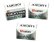 LUCKY Film SHD400 B W Negative DX Film 35mm Roll Film, 36 Exposures 3-PACK