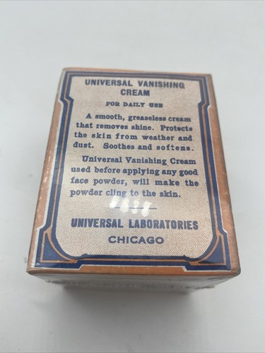 Rare Vintage Universal Vanishing Cream Still Sealed In Original Plastic NOS - Picture 5 of 9