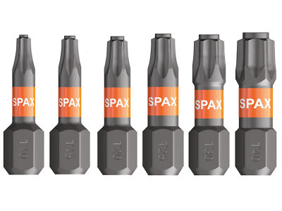 Spax T-Star Plus Bit T10 15 20 25 30 40 kurz / lang Bits ABC 25 / 50 mm 
