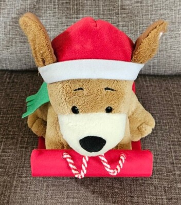 Hallmark ROCKIN' ROVER Musical Christmas Dog On Sled Rock/ barks to Jingle  Bells