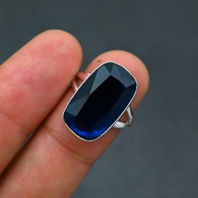 London Blue Topaz Gemstone 925 Sterling Silver Handmade Jewelry Gift ...
